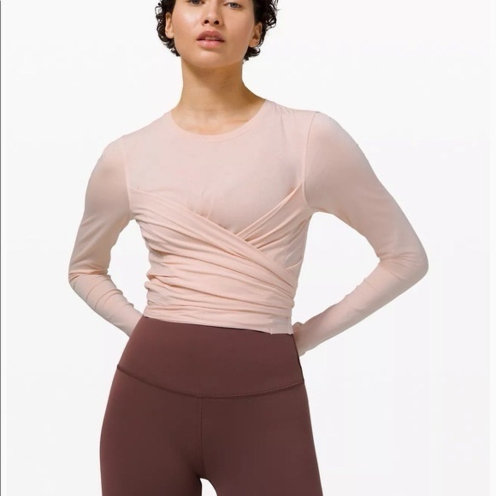 Lululemon Elegant Pink Long Sleeve Women's Top
